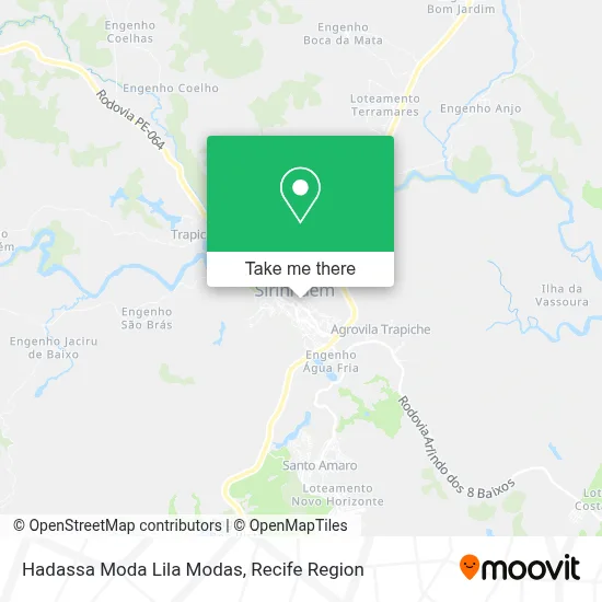 Hadassa Moda Lila Modas map