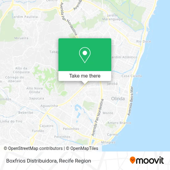 Boxfrios Distribuidora map