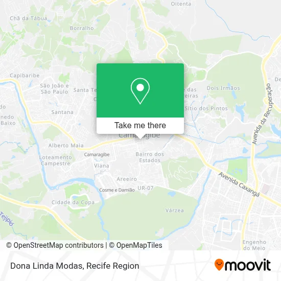 Dona Linda Modas map