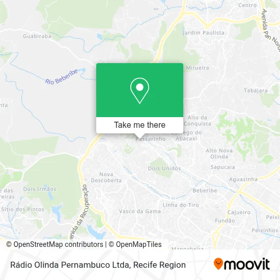 Rádio Olinda Pernambuco Ltda map