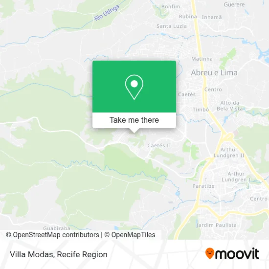 Villa Modas map