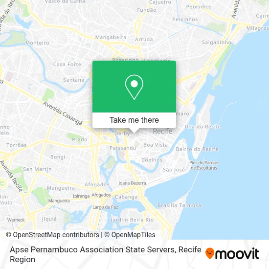 Apse Pernambuco Association State Servers map