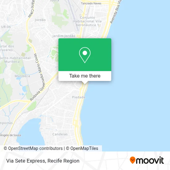 Via Sete Express map