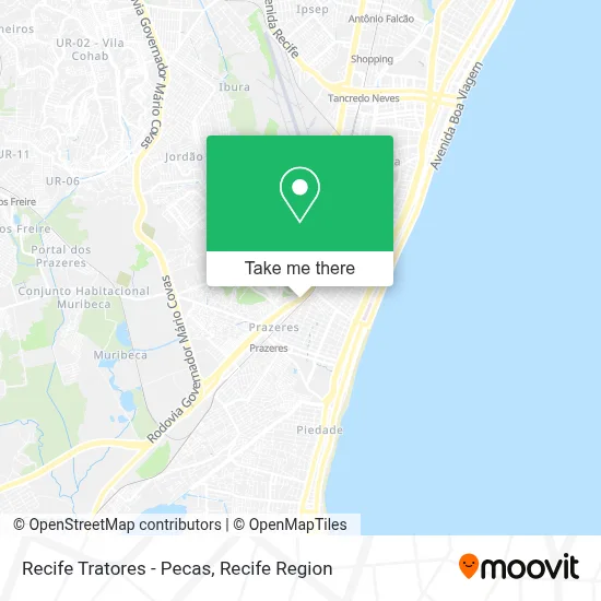 Recife Tratores - Pecas map
