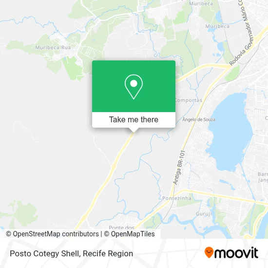 Posto Cotegy Shell map