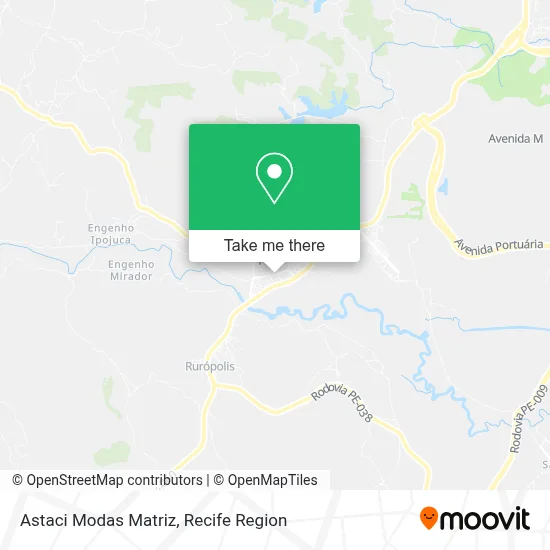 Astaci Modas Matriz map