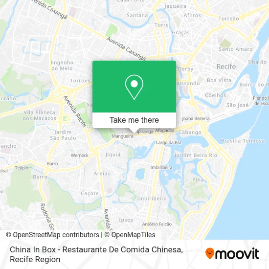 China In Box - Restaurante De Comida Chinesa map