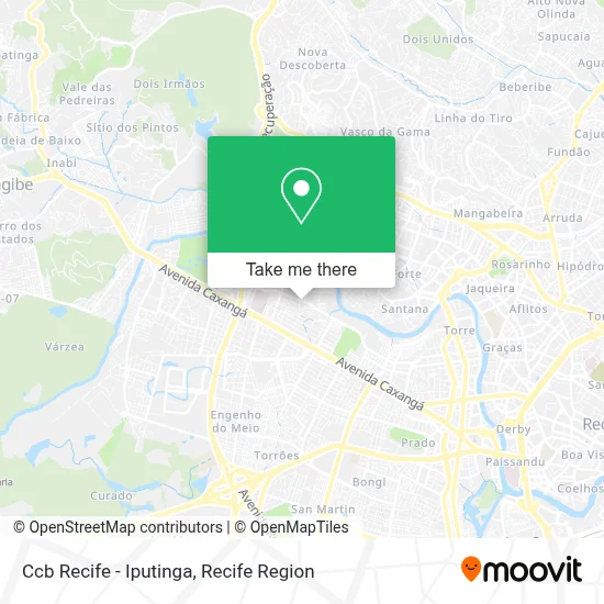 Ccb Recife - Iputinga map