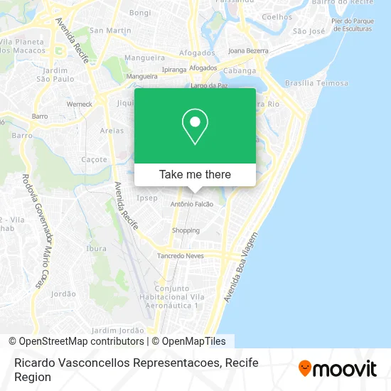 Ricardo Vasconcellos Representacoes map