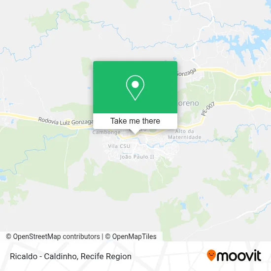 Ricaldo - Caldinho map