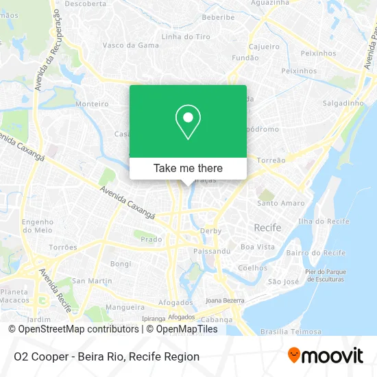 O2 Cooper - Beira Rio map