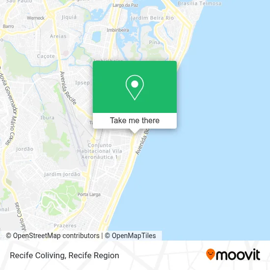 Recife Coliving map