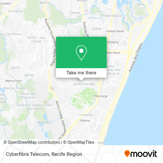 Cyberfibra Telecom map