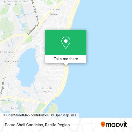 Posto Shell Candeias map