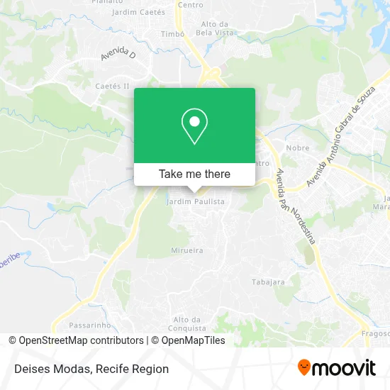 Deises Modas map
