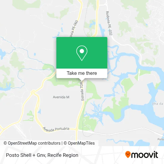 Posto Shell + Gnv map