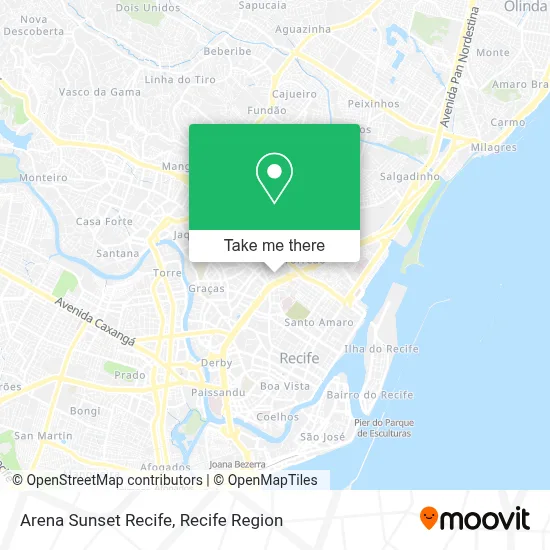 Arena Sunset Recife map