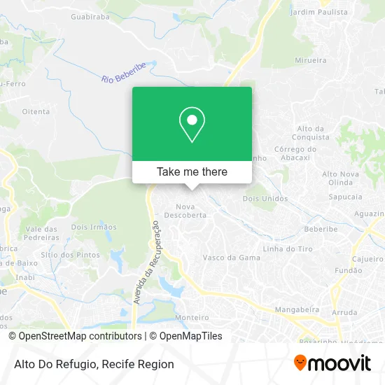 Alto Do Refugio map