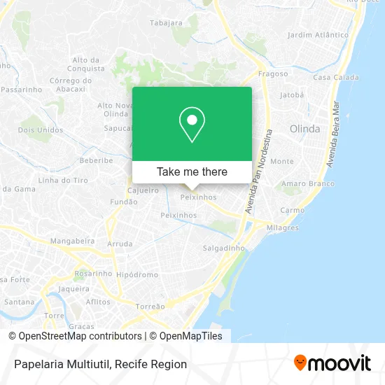 Papelaria Multiutil map