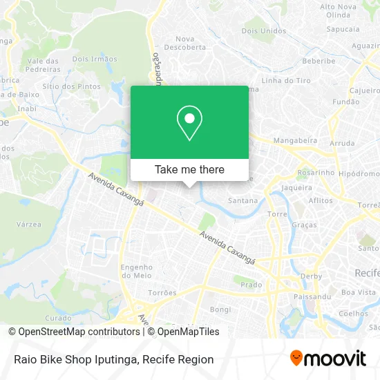 Raio Bike Shop Iputinga map