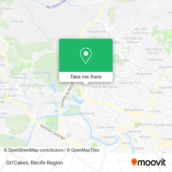 Dri'Cakes map
