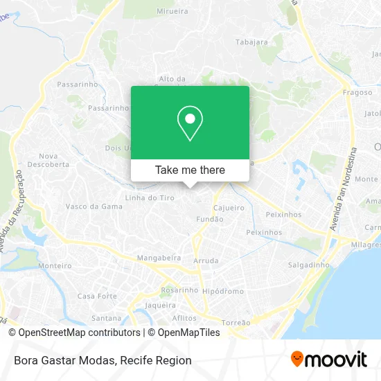 Bora Gastar Modas map