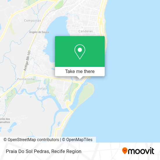 Praia Do Sol Pedras map