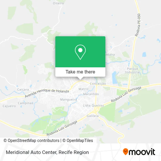 Meridional Auto Center map
