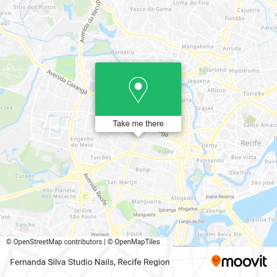 Fernanda Silva Studio Nails map