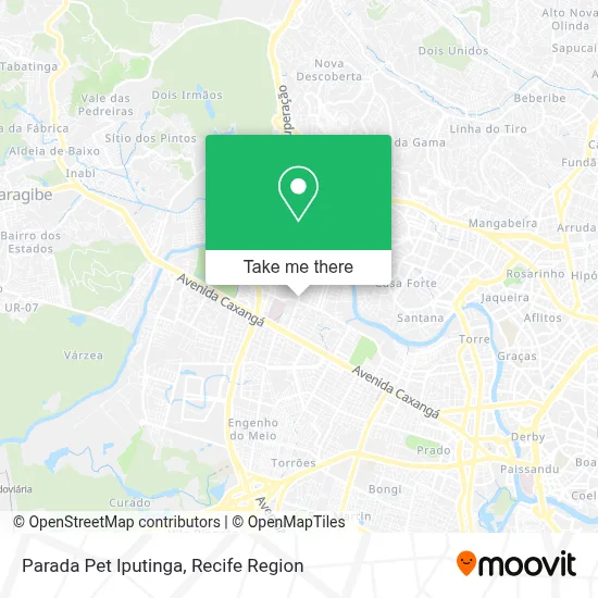 Parada Pet Iputinga map