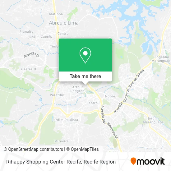 Rihappy Shopping Center Recife map