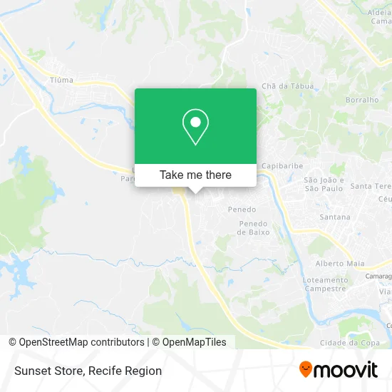Sunset Store map