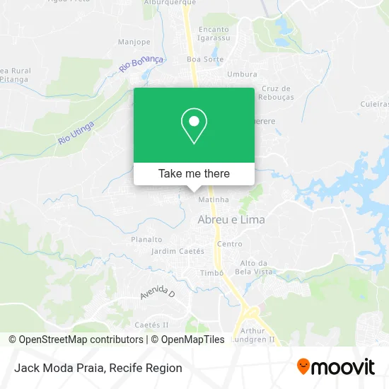 Jack Moda Praia map