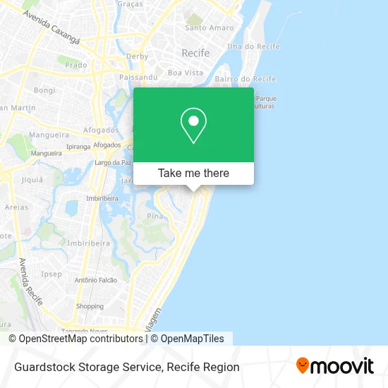 Guardstock Storage Service map