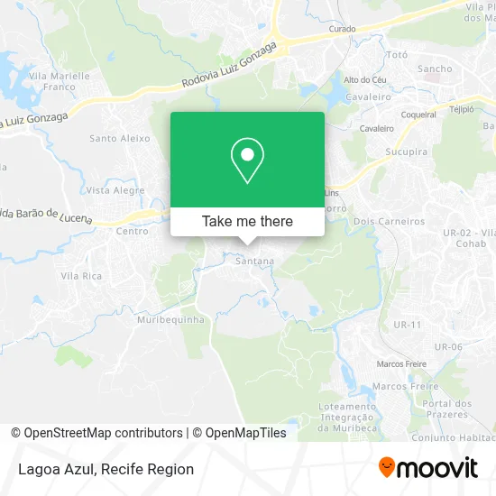Lagoa Azul map
