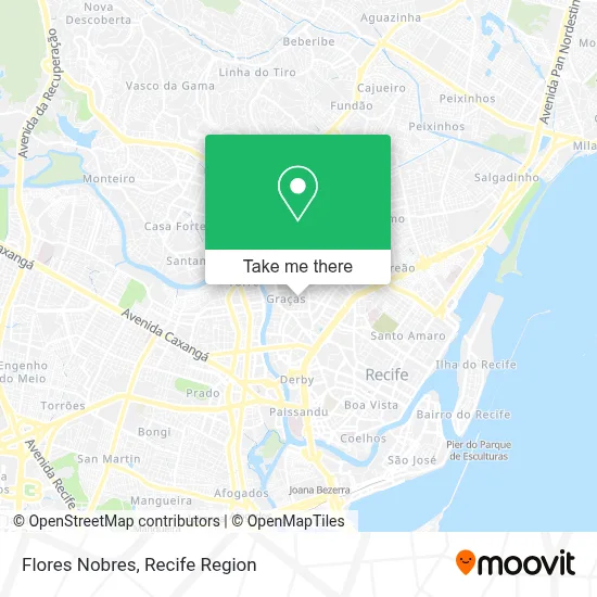 Flores Nobres map