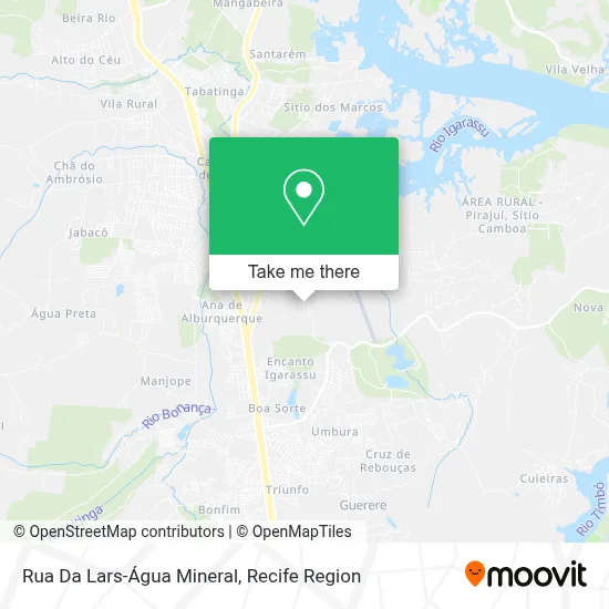 Rua Da Lars-Água Mineral map