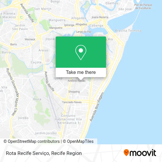 Rota Recife Serviço map