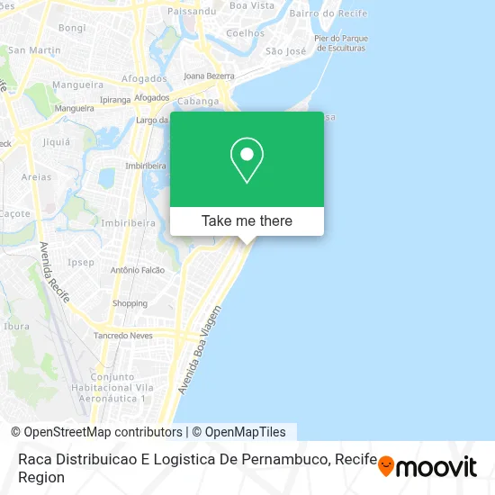 Raca Distribuicao E Logistica De Pernambuco map