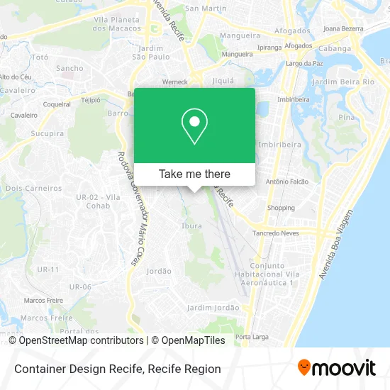 Container Design Recife map