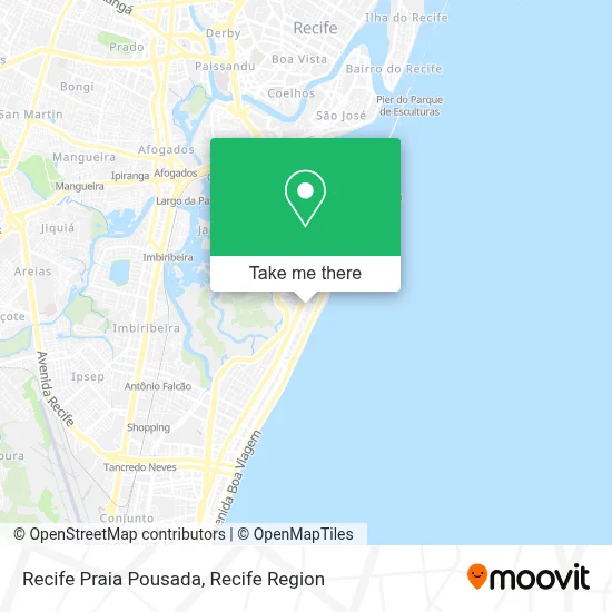 Recife Praia Pousada map