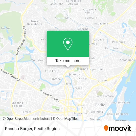 Rancho Burger map