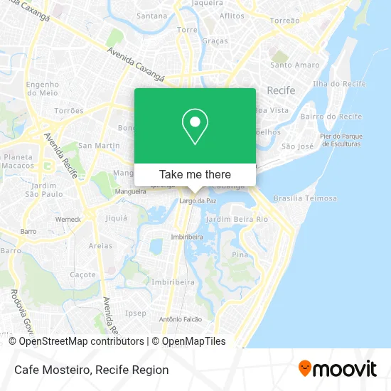Cafe Mosteiro map