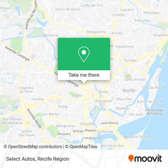 Select Autos map
