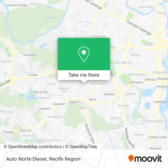 Auto Norte Diesel map