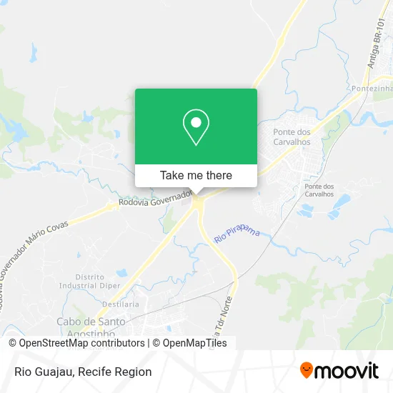 Rio Guajau map