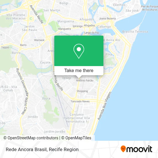 Rede Ancora Brasil map