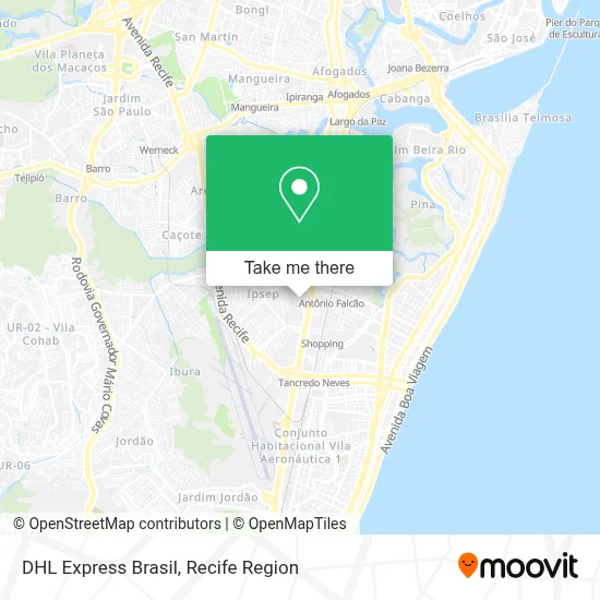 DHL Express Brasil map