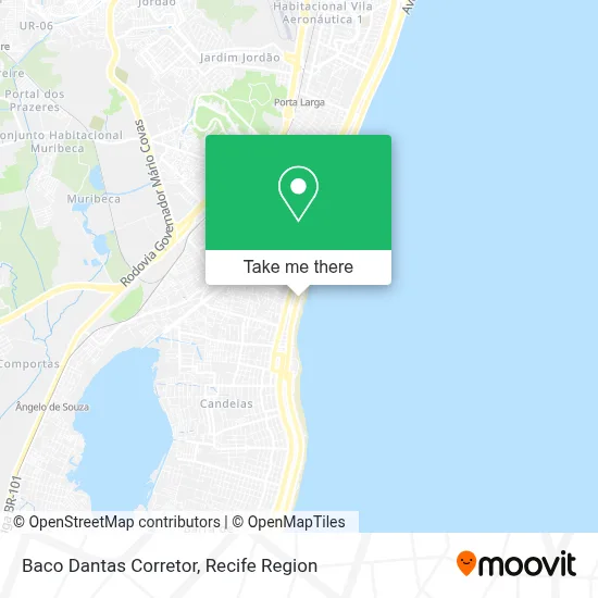 Baco Dantas Corretor map