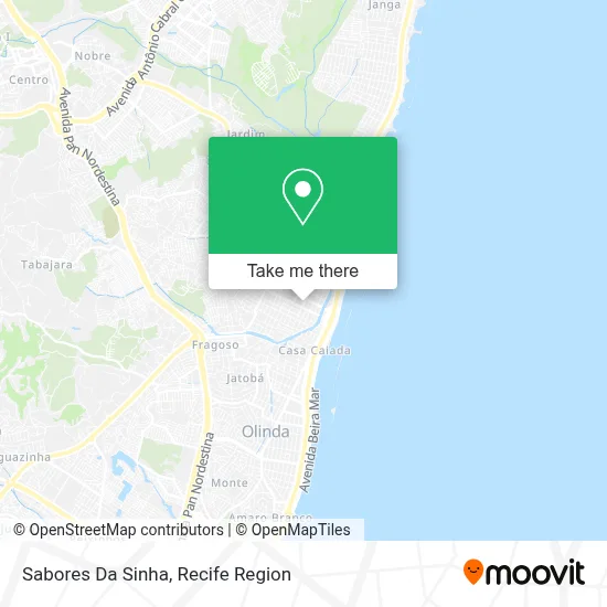 Sabores Da Sinha map